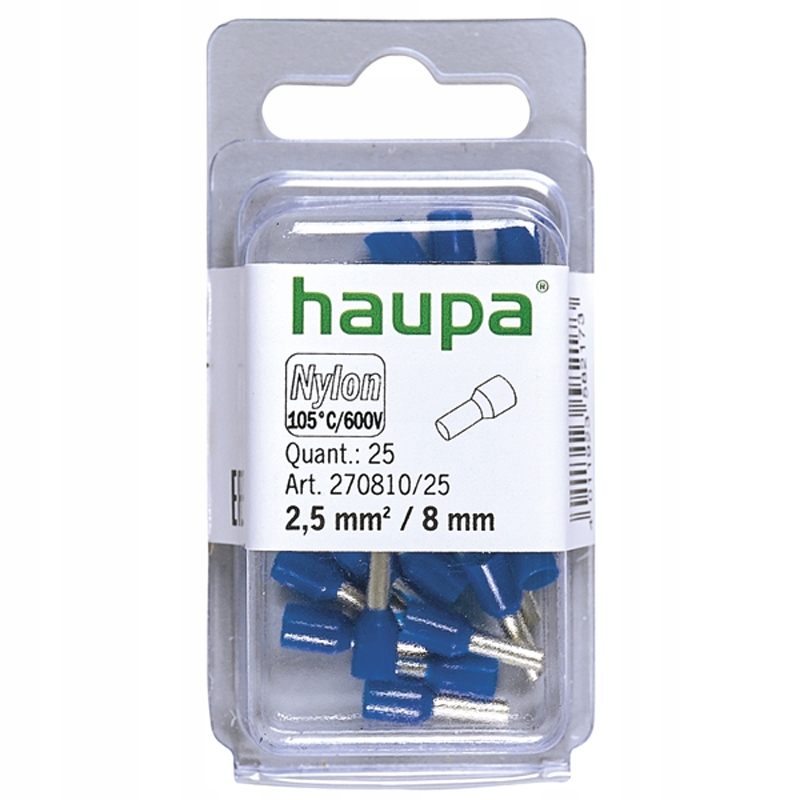 

Haupa Tulejka izol. Hti 2,5/8 nieb. 25 szt 270810