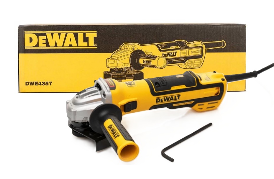 Dewalt DWE4357-QS Szlifierka kątowa Bezszczotkowa 125mm 1700W Reg. Obrotów