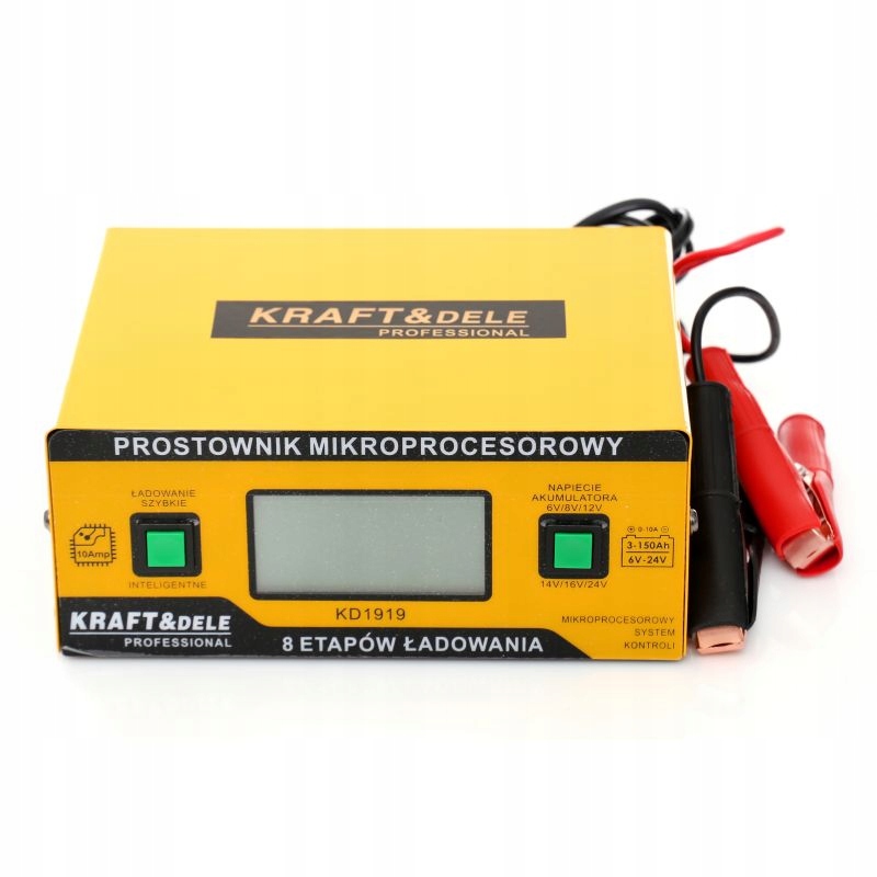PROSTOWNIK MIKROPROCESOROWY AKUMULATOROWY 6V - 24V Marka Kraft&Dele