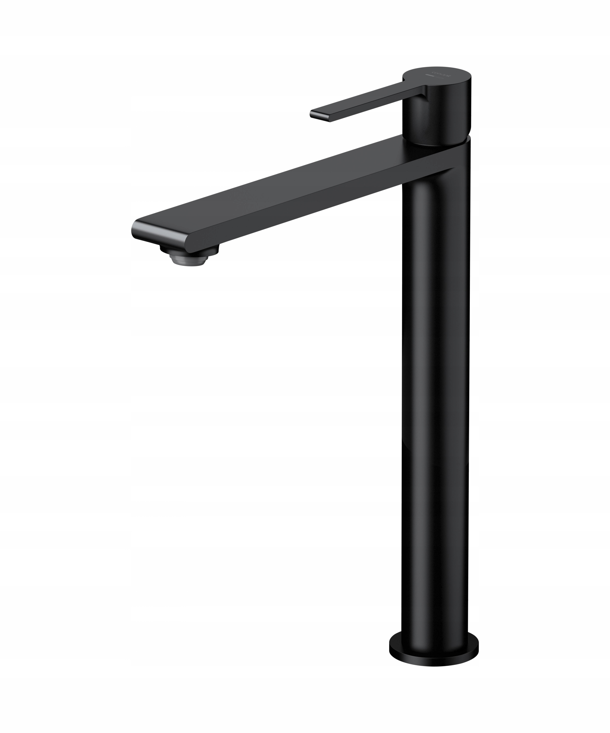 Bateria umywalkowa stojąca wysoka Cersanit Virgo czarna S951-590 nablatowa