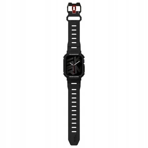 Skinarma pasek+etui Mecha 2in1 Apple Watch 45/44mm czarny/black