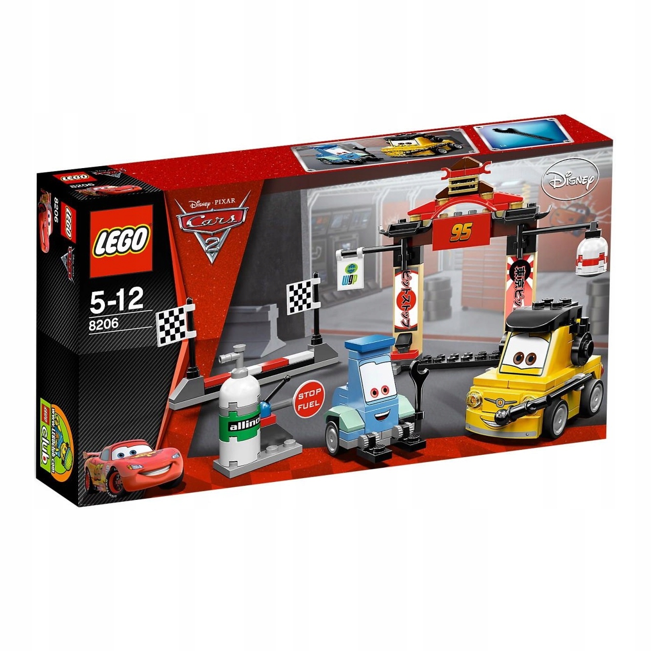 Lego Auta Cars 8206 Tokyo Tokio Disney Misb 2011 mikołaj choinka