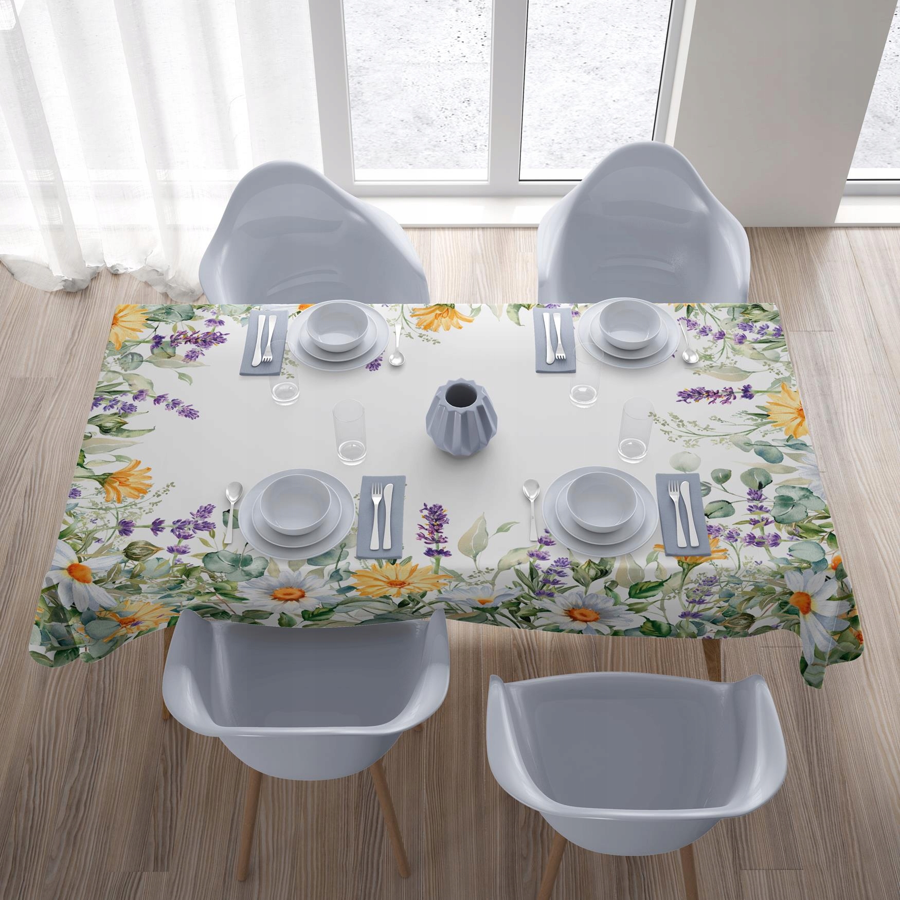 OBRUS PLAMOODPORNY 110X160 GŁADKI MATOWY GRUBY 807 Długość 160 cm