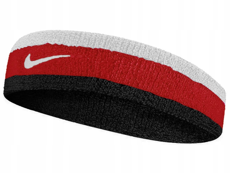 Opaska Frotka na głowę czoło Nike Headbeand Black/Red/White
