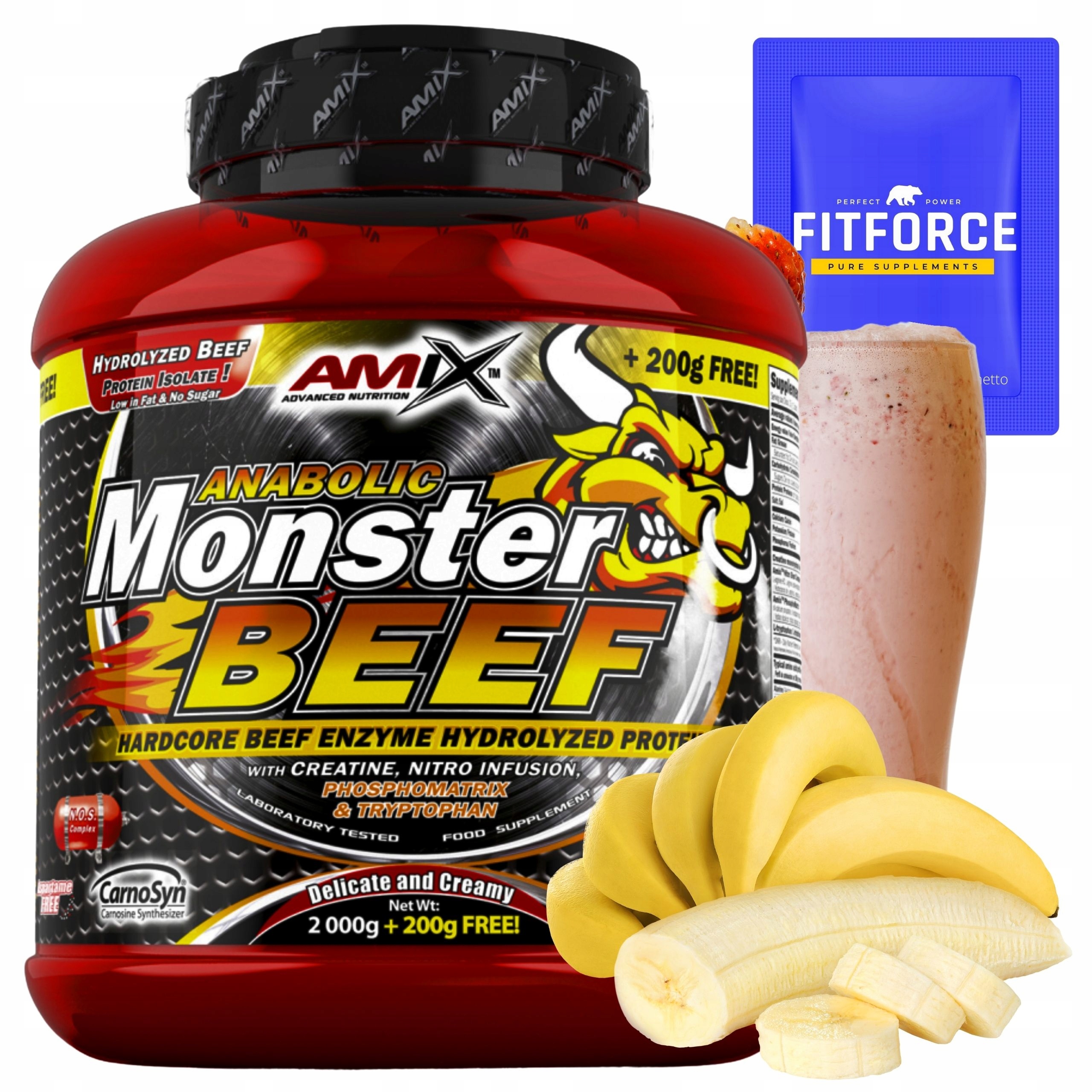 Amix Anabolic Monster Beef Protein 90% Hovězí protein 2.2 kg Protein