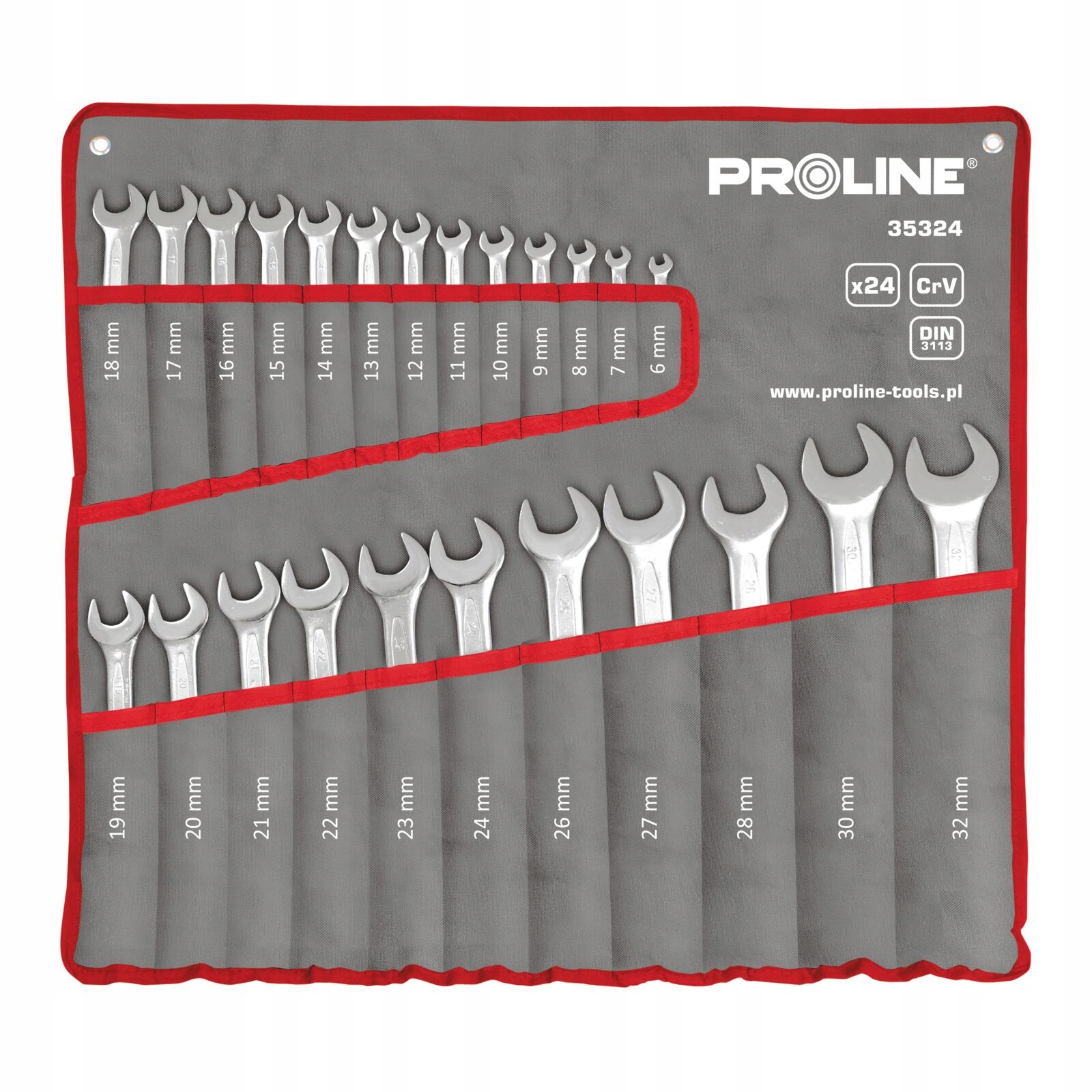 Sada Očkoploché kľúče 2/4 4 kusy 6-32 DIN3113 Proline 35324