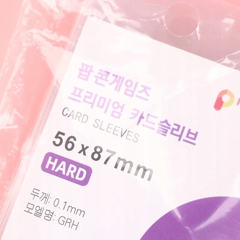 50pcs Original Korea Card Sleeves Clear Acid free-No CPP HARD 3