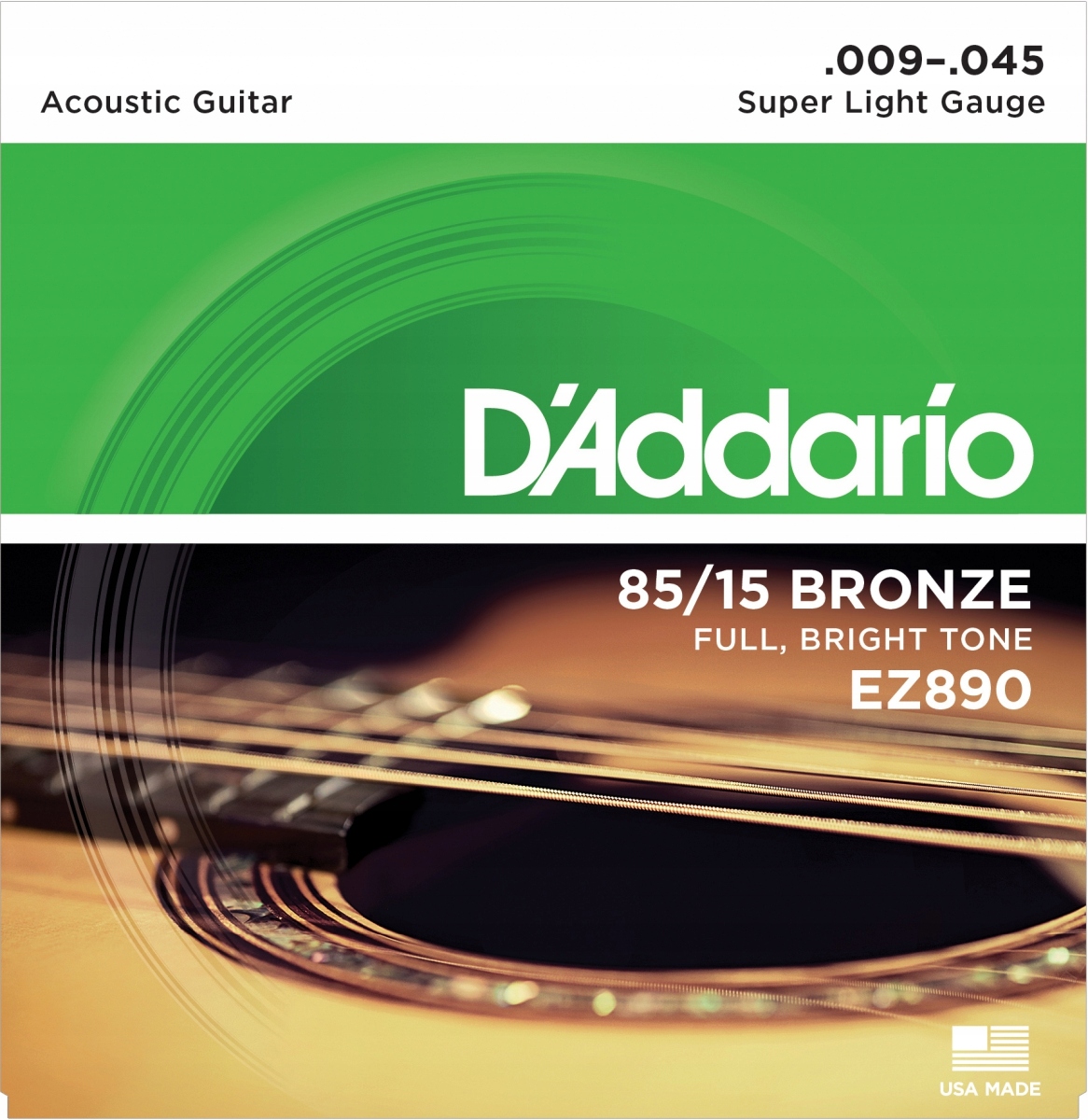 D'Addario EZ890 - 85/15 Bronze 9-45