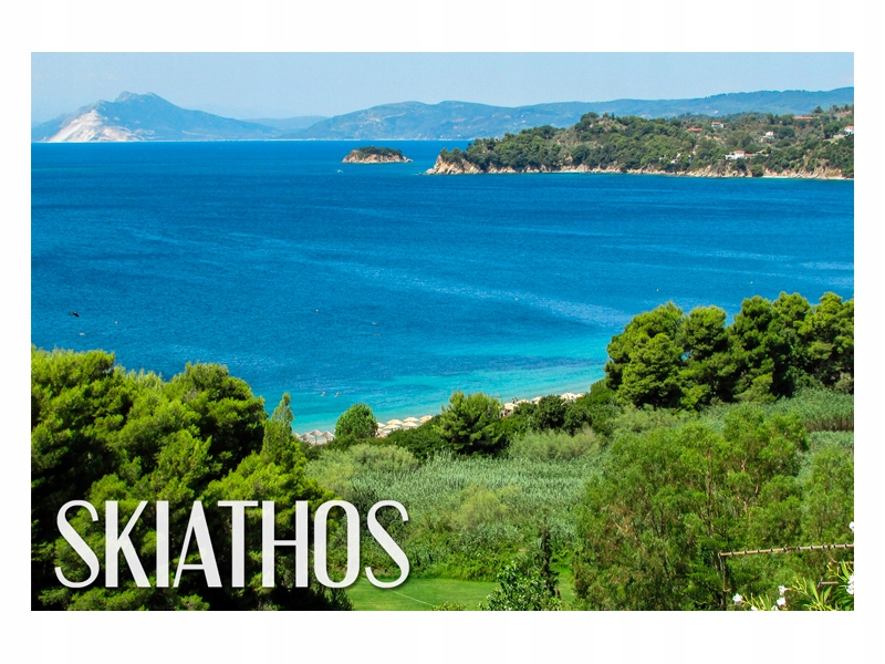 

Grecja Skiathos Krajobraz Magnes na lodówkę
