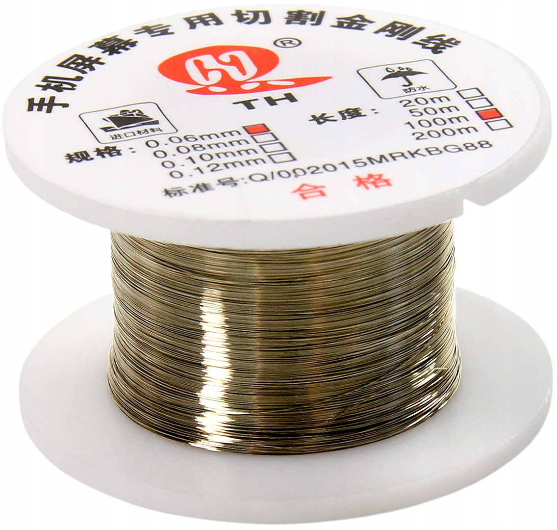 

Drut Molibdenowy Naprawa Ekranów LCD 100m 0,06mm