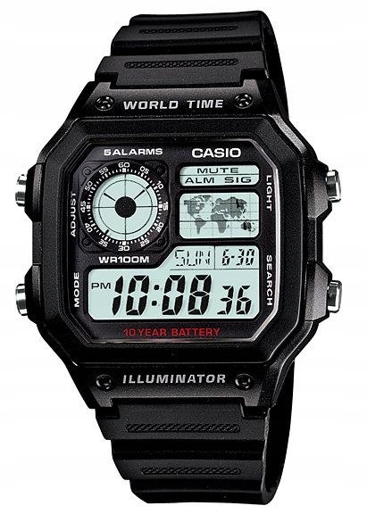 Sportovní Mládežnické Hodinky Casio AE-1200WH-1AVEF