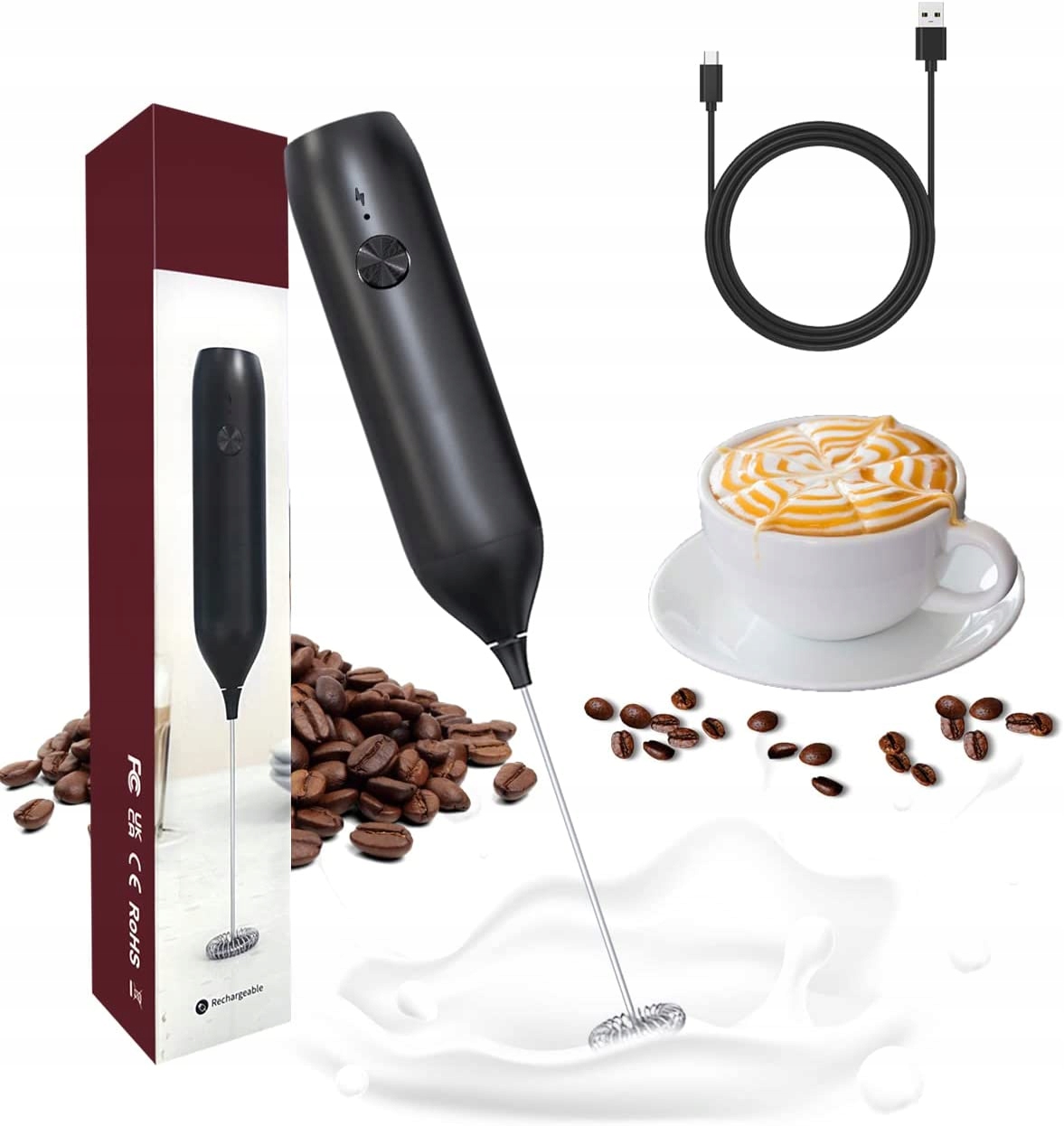 SPIENIACZ MLEKA MIKSER ELEKTRYCZNY UBIJACZ