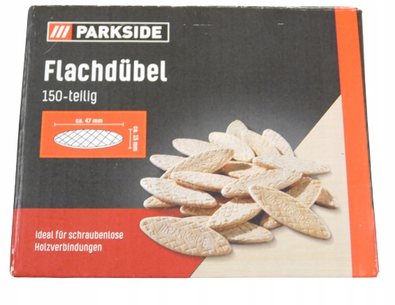 

Parkside Lamelki Kołki Płaskie 47x15mm 150szt