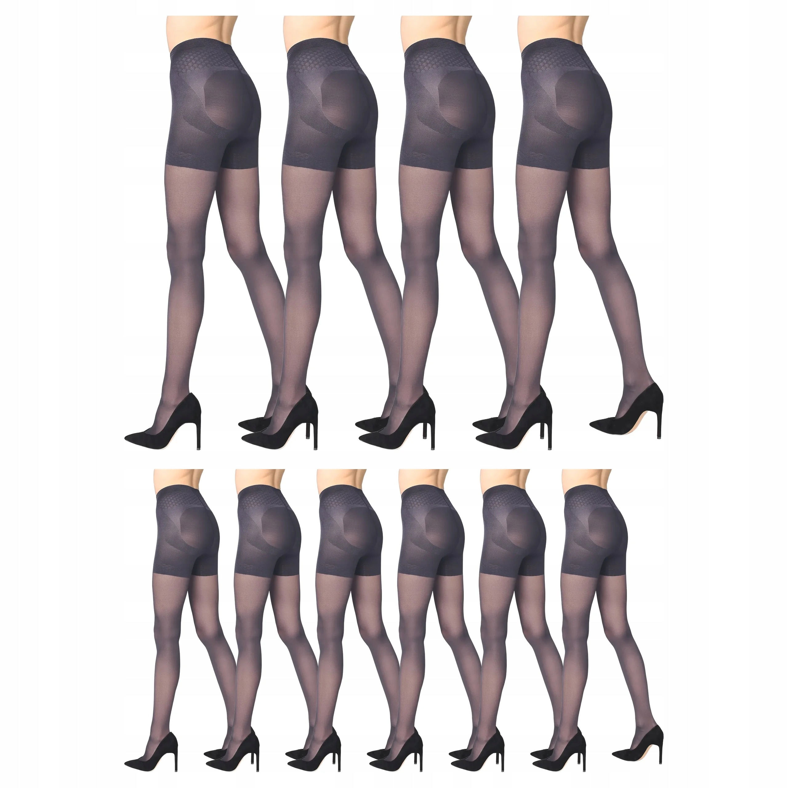10 x Punčocháče punčocháče 40 den Marilyn Plus Up 40 4-L Grigio