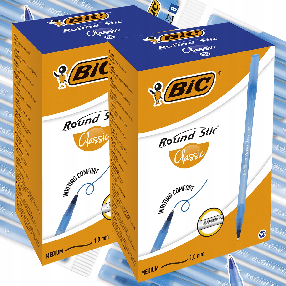 

Bic Round Stic Classic Długopis Niebieski 60SZT x2
