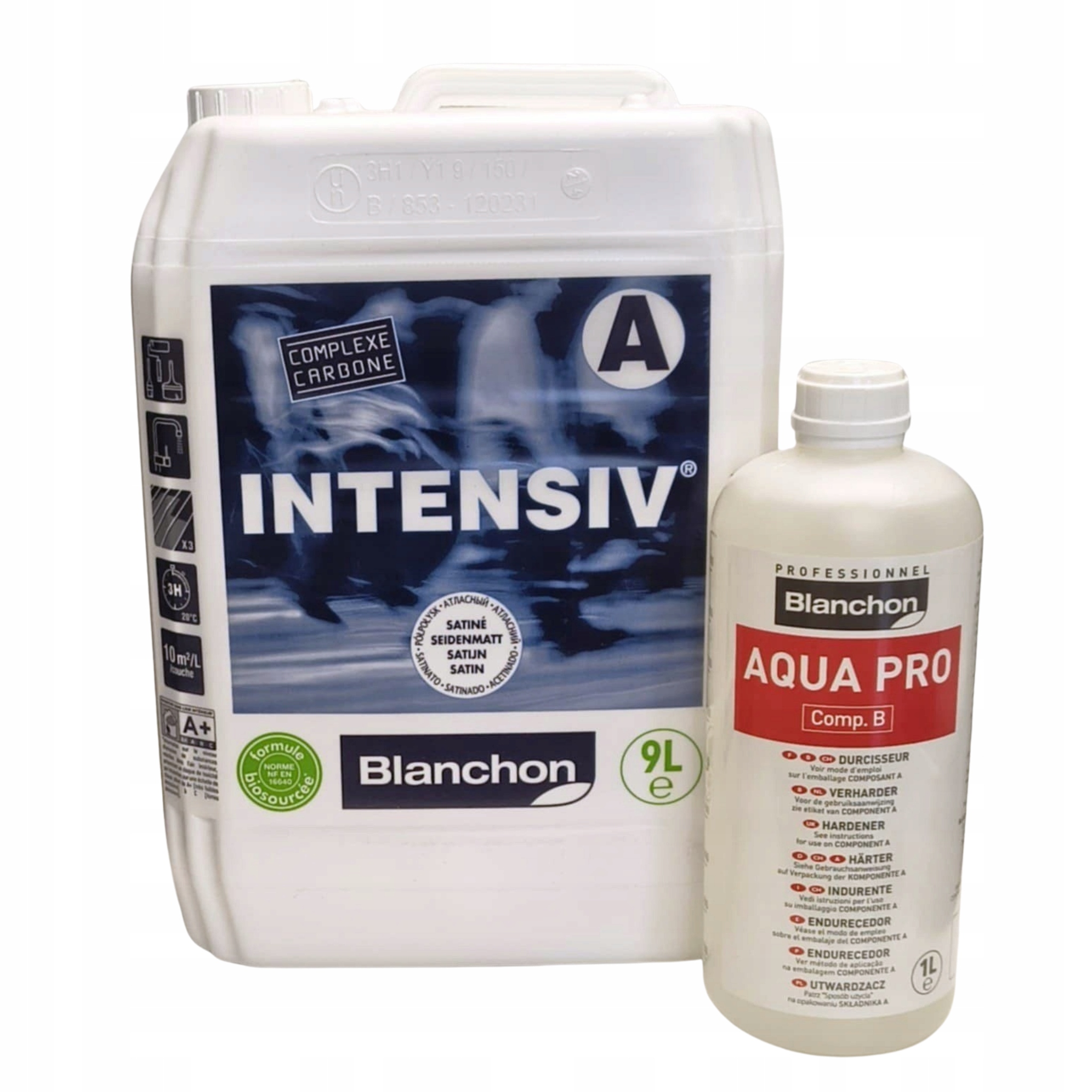 Blanchon Intensiv lakier do podłóg i parkietów utwardzacz Półpołysk 10L