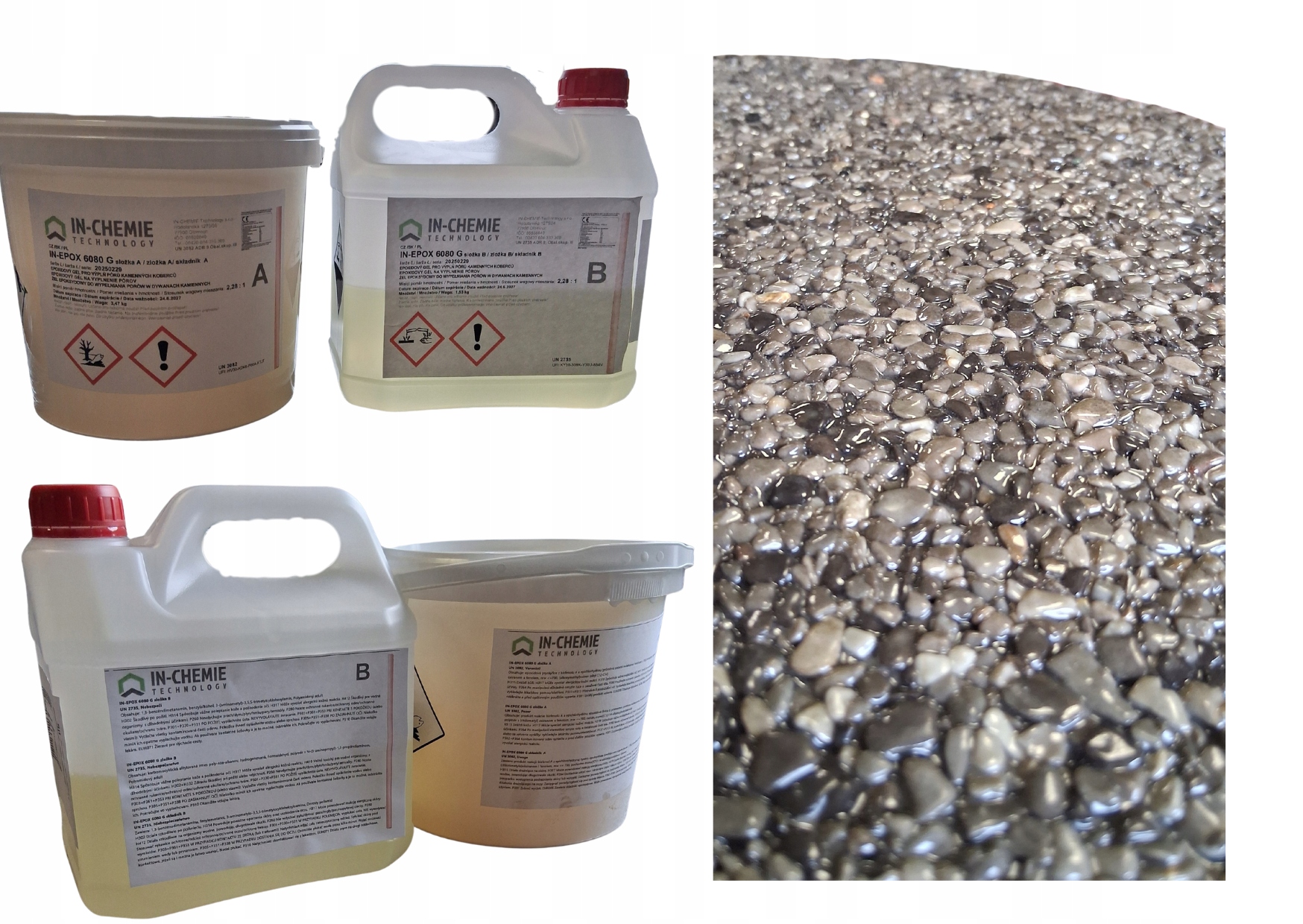 Gél na uzavretie kamenného koberca epoxidová živica 5 kg