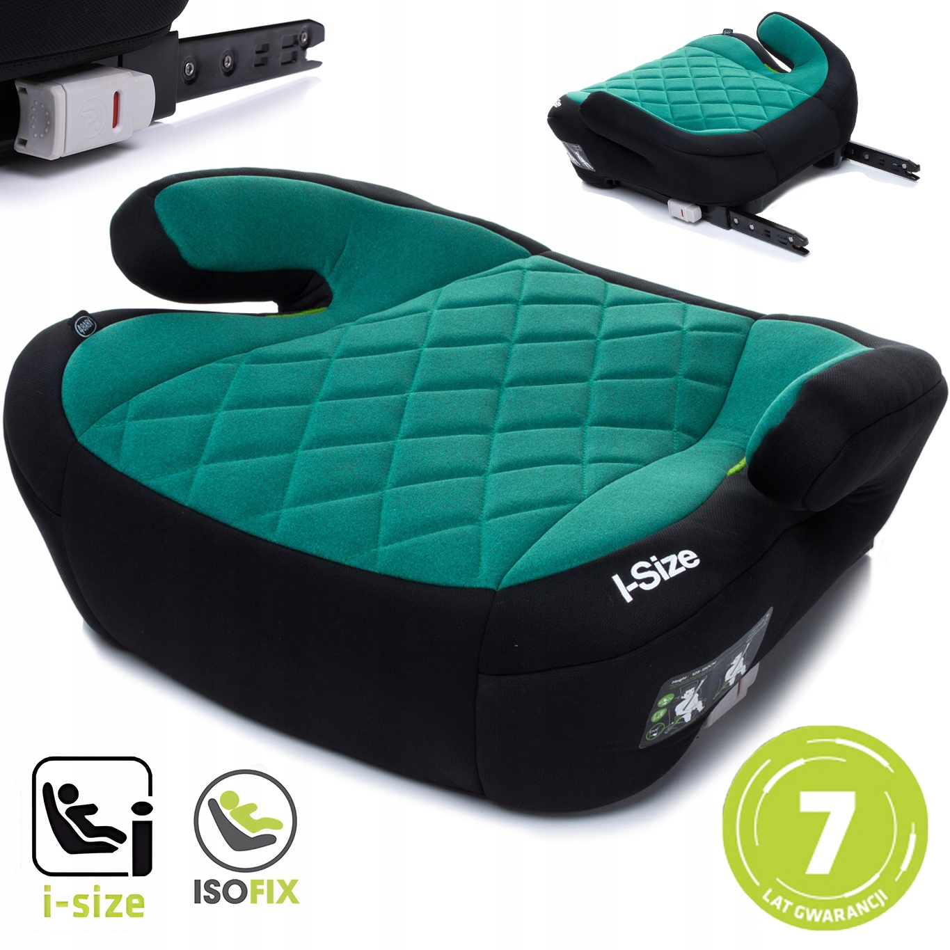 FOTELIK SAMOCHODOWY BEZPIECZNY SIEDZISKO PODSTAWKA ISOFIX i-SIZE 15-36KG