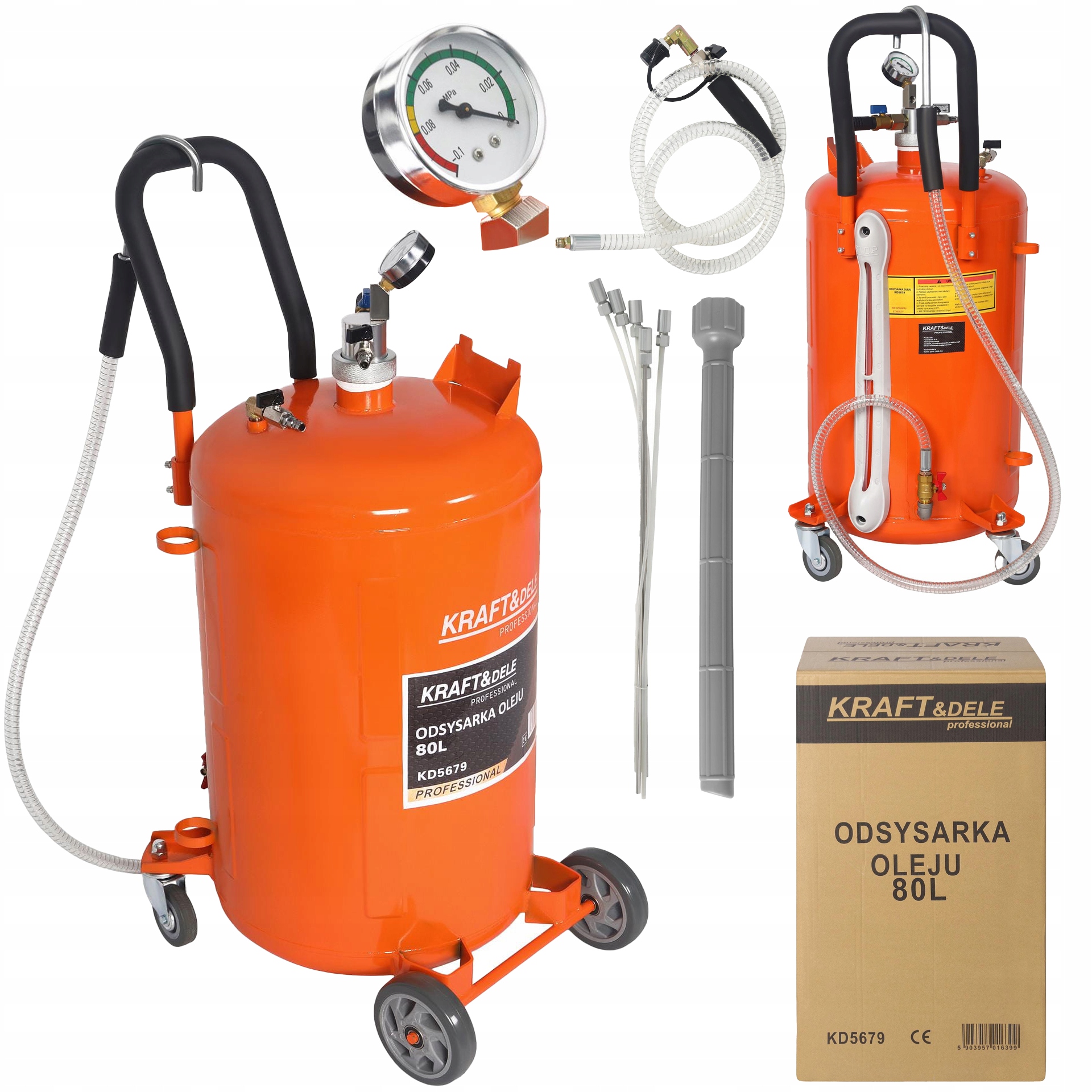 Odsávačka oleja Dielenský odsávač 80 l 6,5 l/min Kraft&Dele