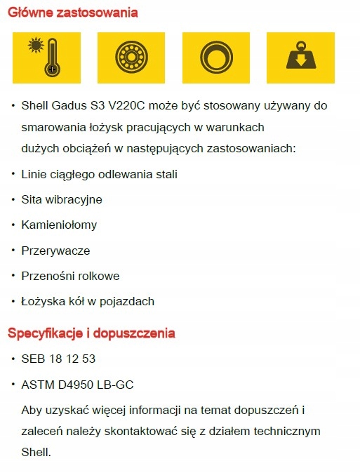 Shell Gadus C2 SMAR NA EXTREMALNE OBCIAZENIA 18KG Brand Shell