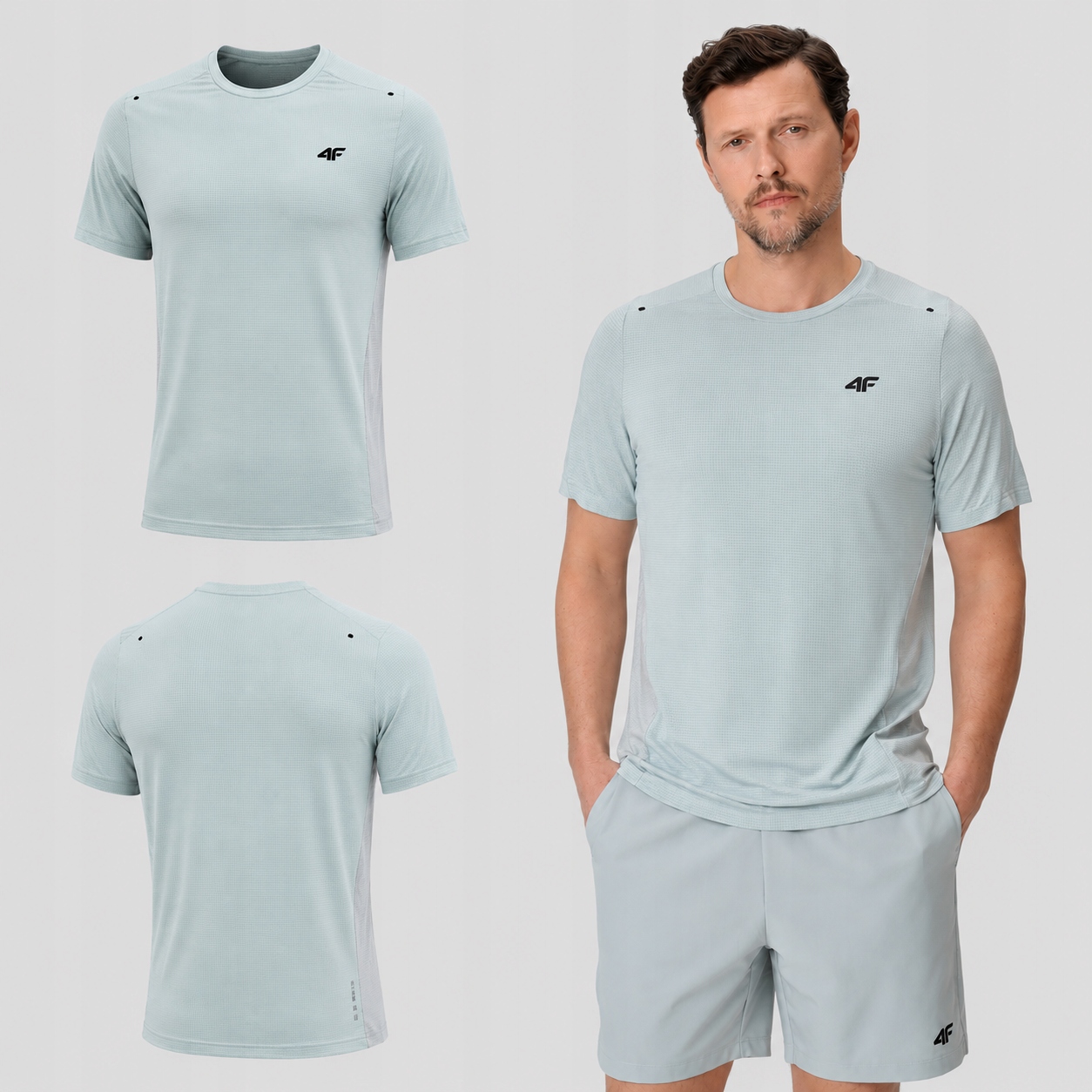 Koszulka Rowerowa 4F T-shirt Męski Treningowy Szybkoschnący L M1775 SS26