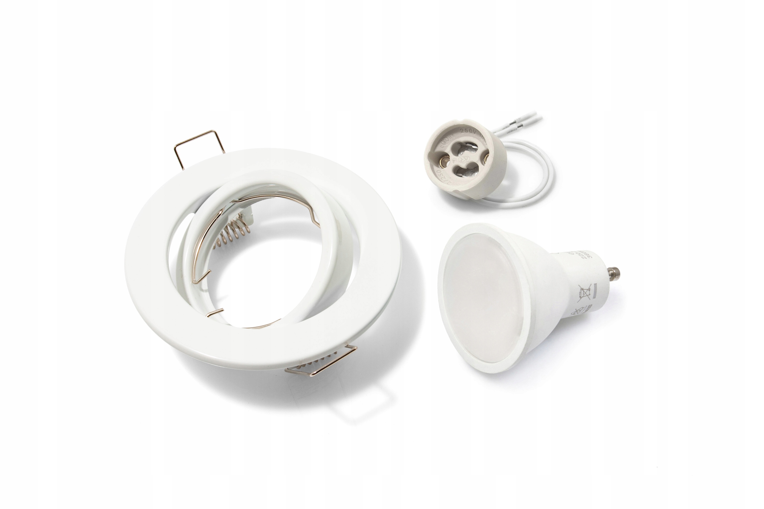 

Zestaw Oprawa Halogenowa Biała Led 7W GU10