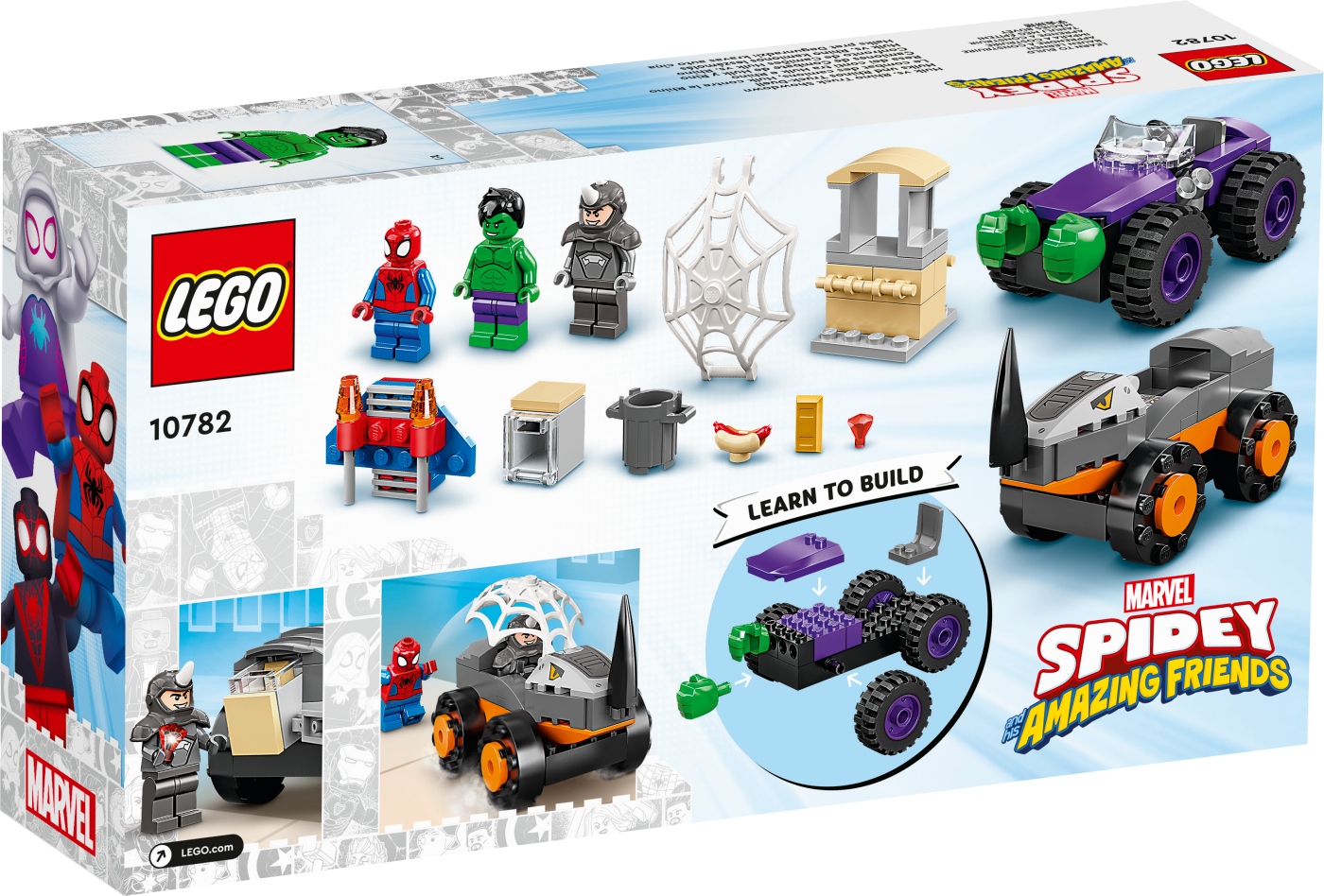 LEGO MARVEL 10782 Hulk vs Rhino starcie pojazdów Marka LEGO