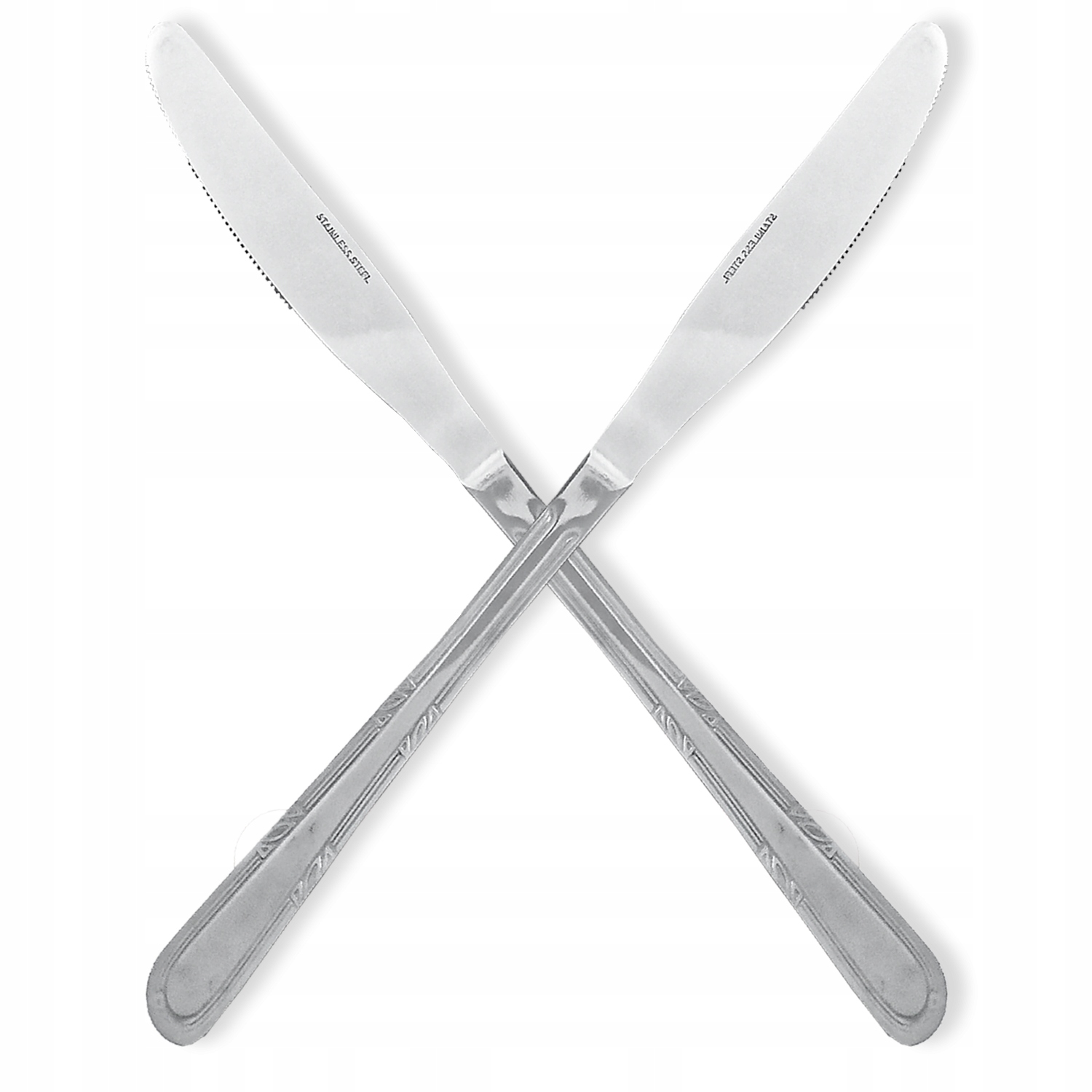 Noże Obiadowe 3szt do Masła Sztywne Grube Sztućce Rodzaj stołowy