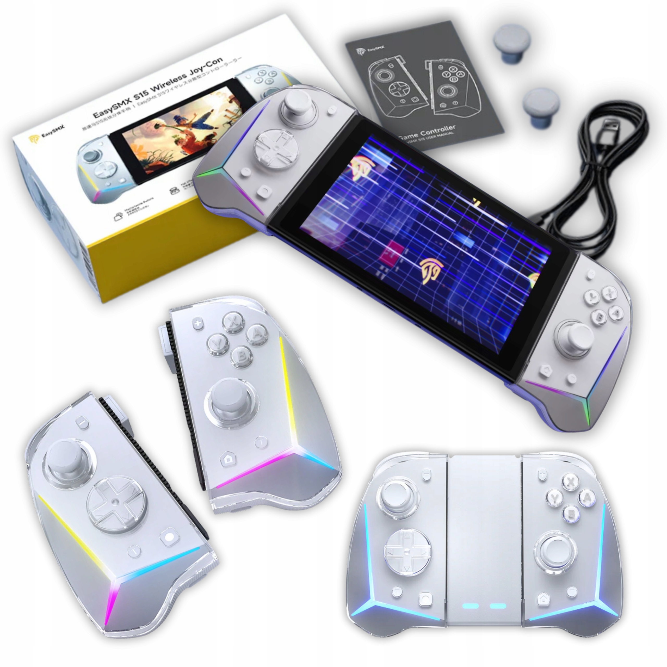 Bezprzewodowy Gamepad EasySMX S15 Nintendo Switch konfigurowalne przyciski