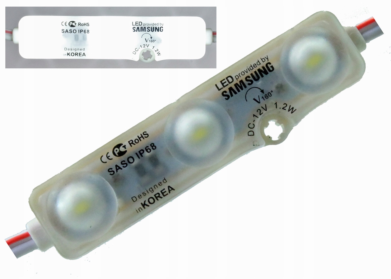 

Moduł Led Samsung 1,2W Soczewka Mat Zimny Biały
