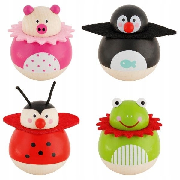 

Drewniane Balansujące Zwierzątka Wańka Wstańka