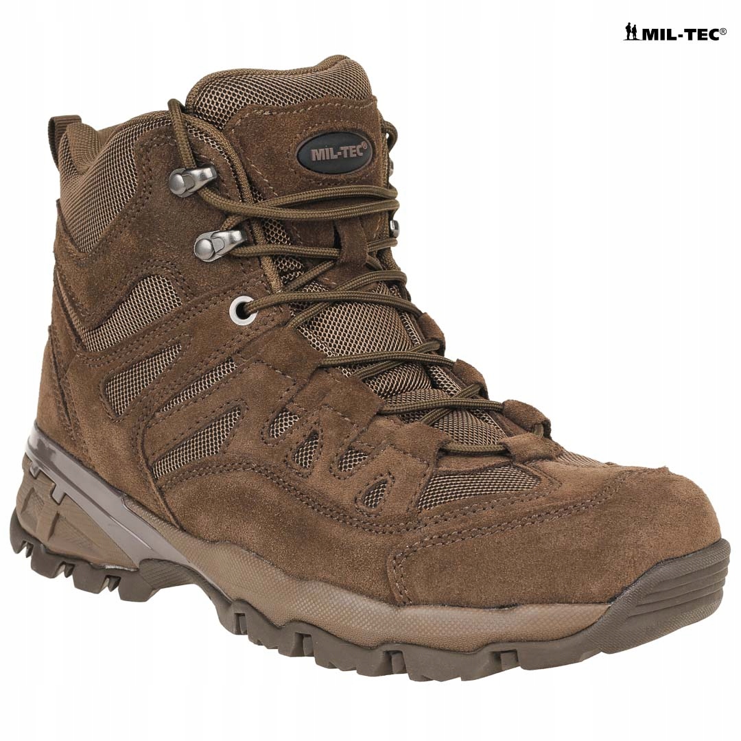 BUTY TAKTYCZNE BOJOWE SKÓRZANE SQUAD 5 Brązowe 45 Model SQUAD 5