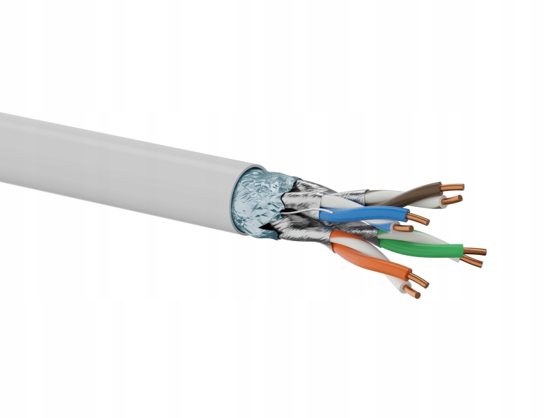 Káble F/ftp kat.6A B2ca Lsoh 4x2x23AWG 500 m (10 Gb/s) 25 rokov záruka, bad