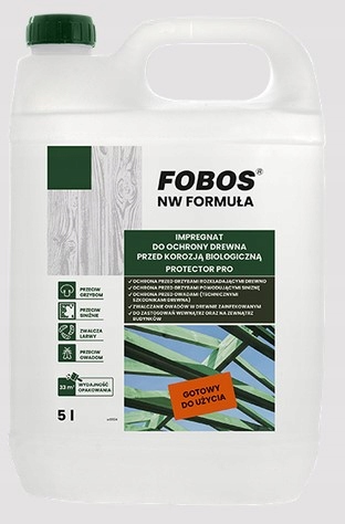 Fobos Nw Formuła 5L bezbarwny impregnat do drewna owadobójczy i