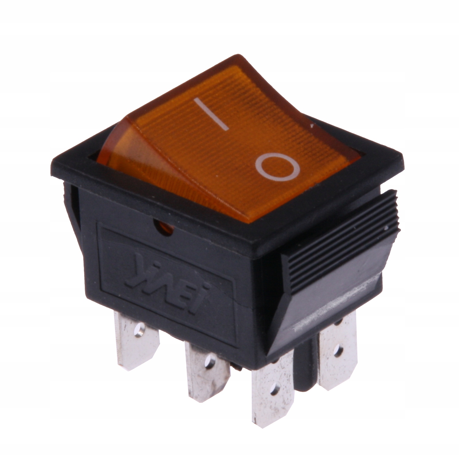 

Przełącznik podświetlany duży KCD4 żółty 230V