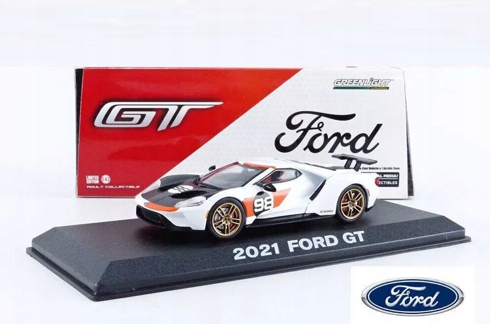 Greenlight 2021 Ford Gt #98 Heritage Edition Ken Miles 1966 1:43 Akce