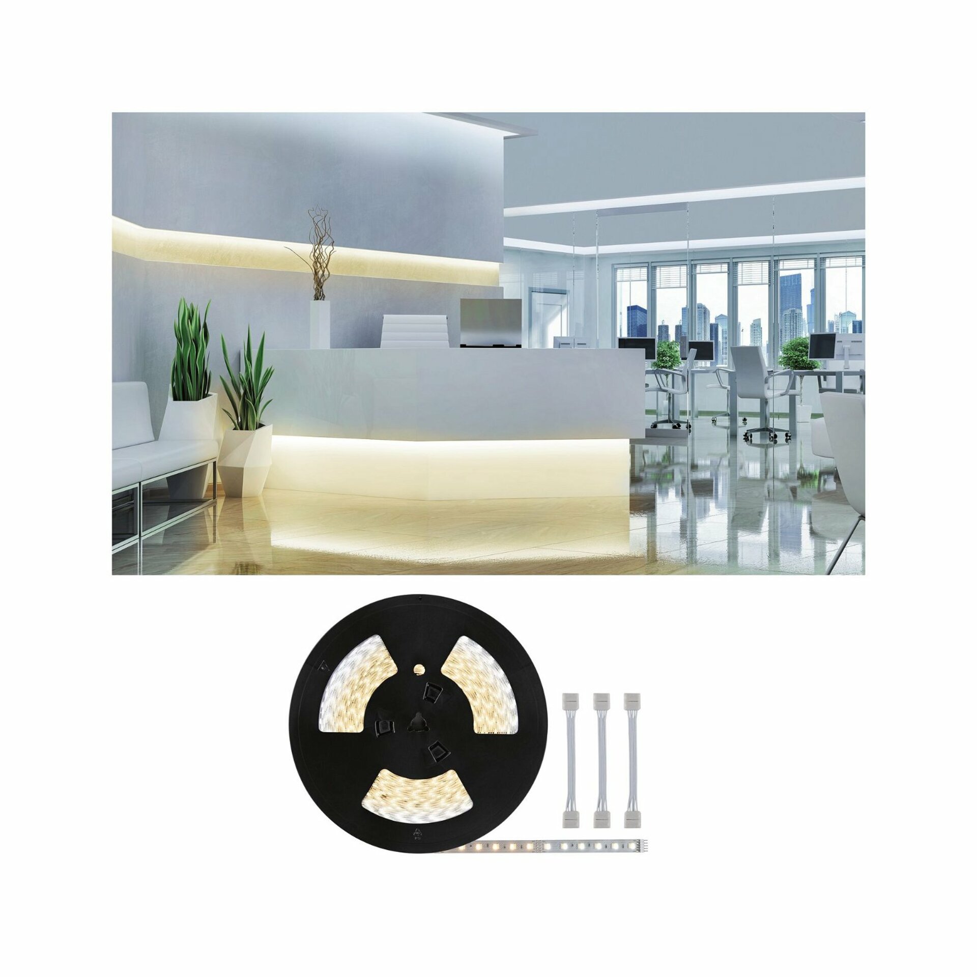 Paulmann MaxLED 500 Led pásik, 20m, Bluetooth, meniteľná biela, 550lm/m