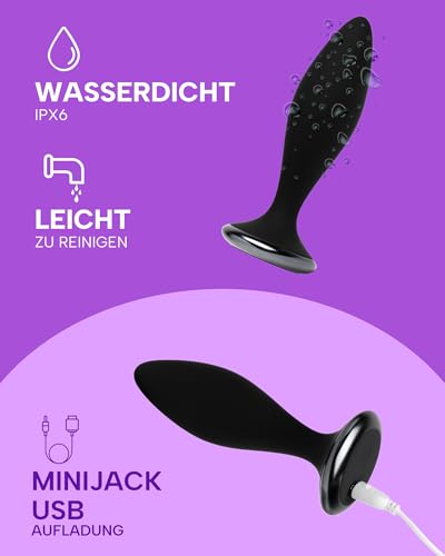 MYSECRETCASE Wibrator Analny Dla Mężczyzn i Kobiet Zdalnie Sterowany Plug — miniatura 4