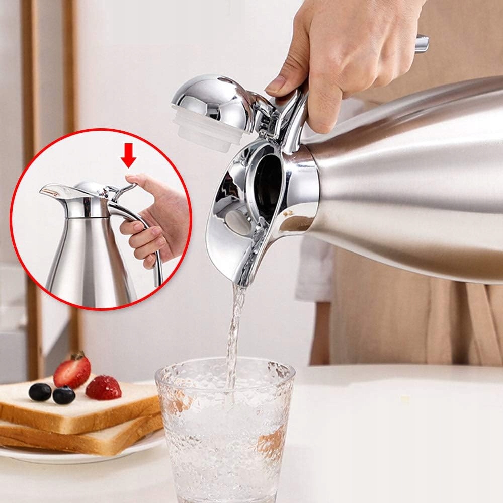 TERMOS STOŁOWY KONFERENCYJNY DZBANEK Z KLAPKĄ 2L Marka bez marki