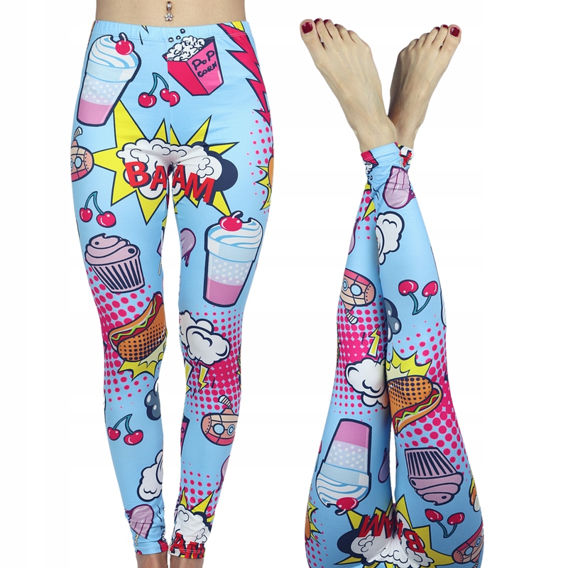 

Freaky Outfit Legginsy wzory fitness taniec joga