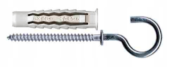 

Kołki rozporowe uniwersalne Hs 10x50 Hak Sufitowy