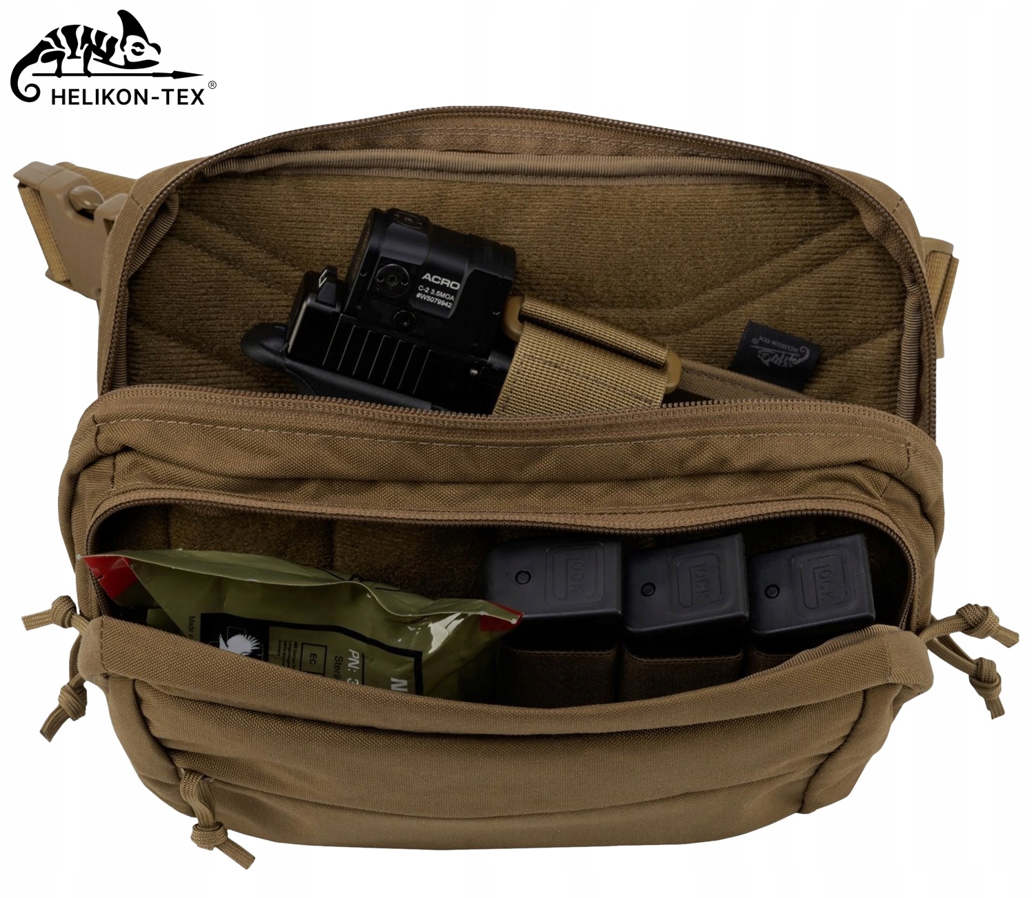 NERKA TORBA BIODROWA NA BROŃ HELIKON RAT 1,8L SASZETKA CZARNA Materiał dominujący inny