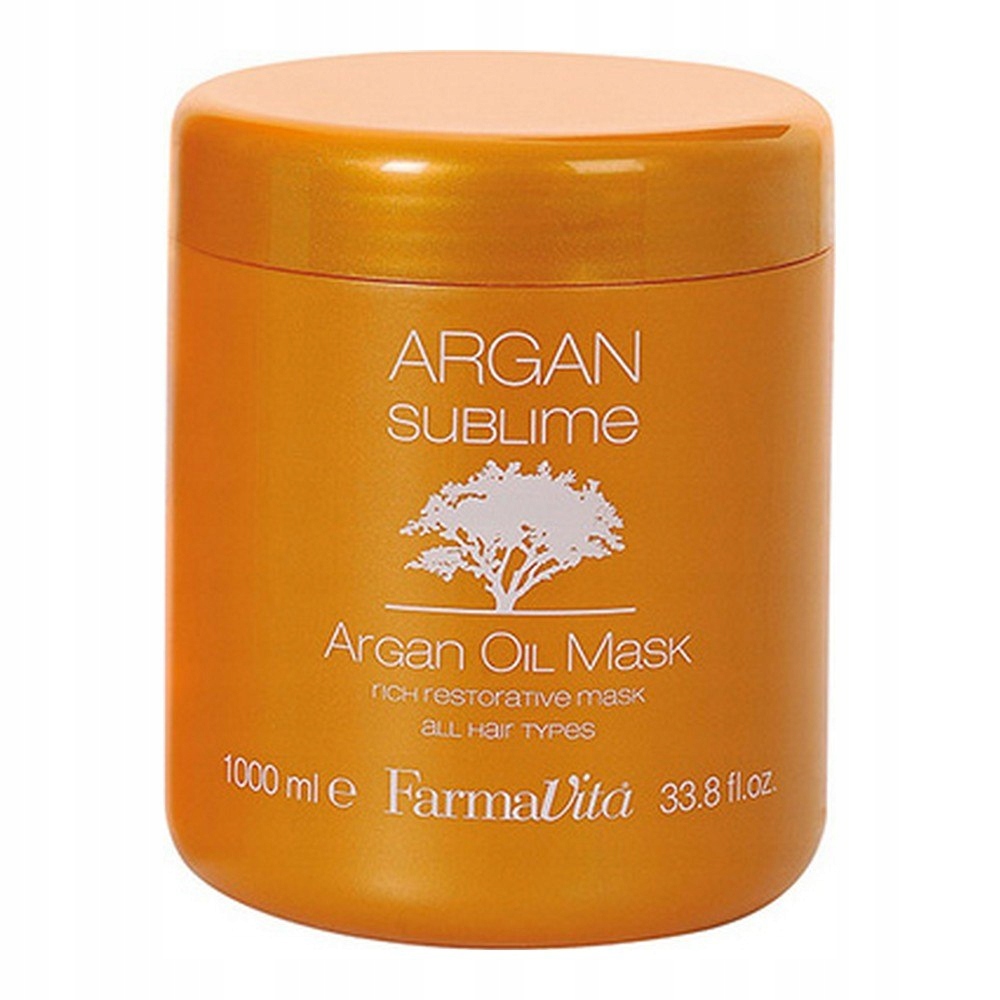 Farmavita Argan Sublime Mask 1000 ml Regenerační maska na vlasy