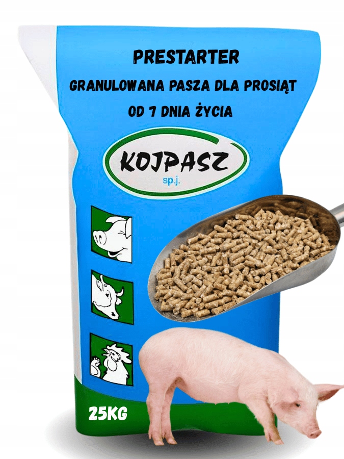 Pasza Dla Prosiąt Prestarter 25KG Kojpasz Od 7 Dnia Życia Granulat