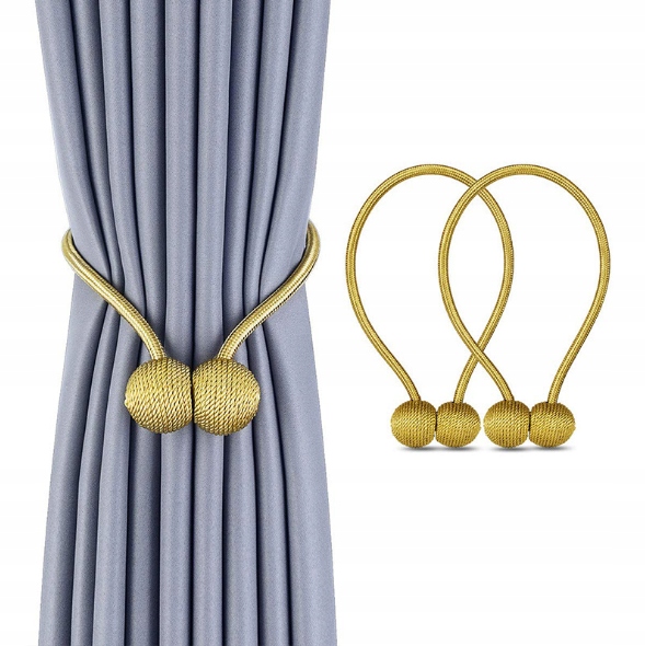 

Upięcie do zasłon firan Spinka Klamra magnes złoty