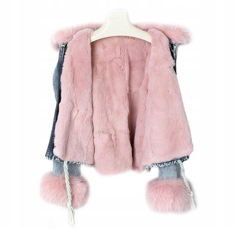 

Kurtka Jeansowa Z Futerkiem Katana Miś Futerkol/xl