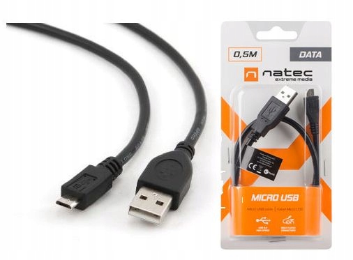 

Kabel Natec microUSB do Usb 2.0 50cm