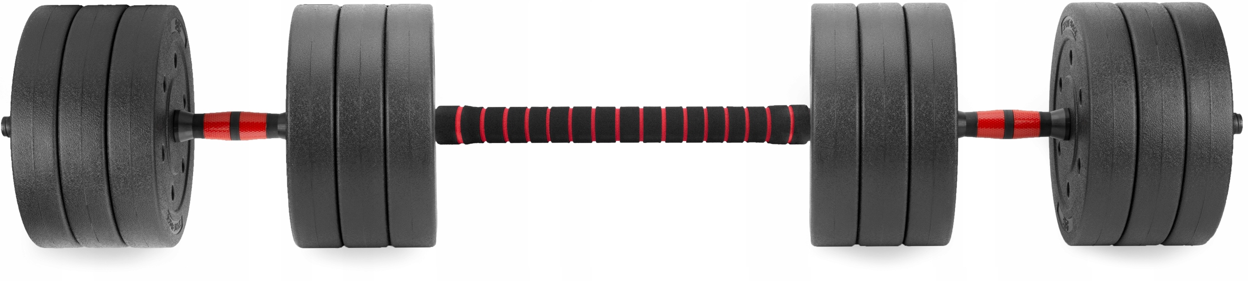 Hantle 2x30kg bitumiczne regulowane Z ŁĄCZNIKIEM zestaw 60kg GRYFY SZTANGA Waga 2x 30 kg