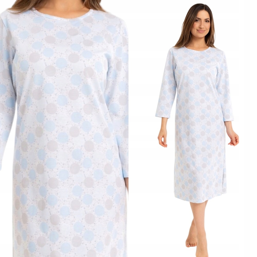 Dámská košile Noční Regina modrá 3XL 46 Modrá