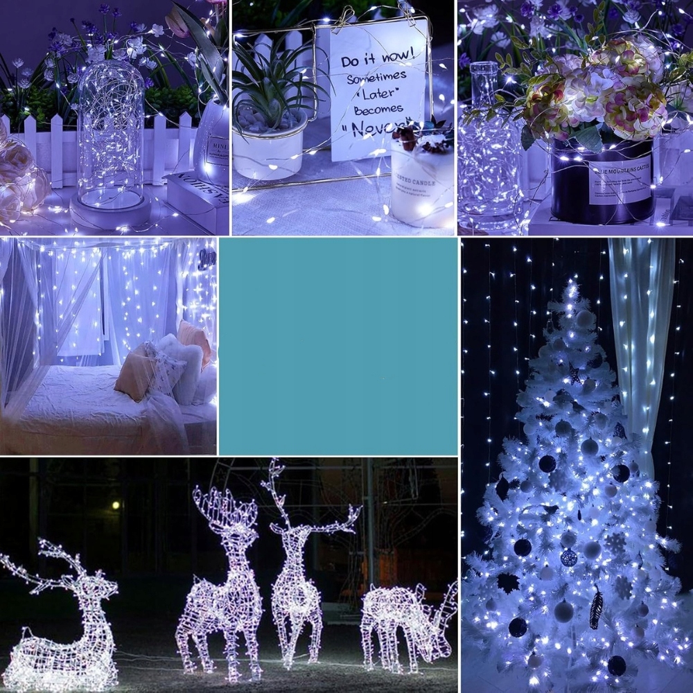 VACOULERY Girlanda Wodoodporna Lampki Łańcuch Świetlny 200LED 23M — miniatura 14